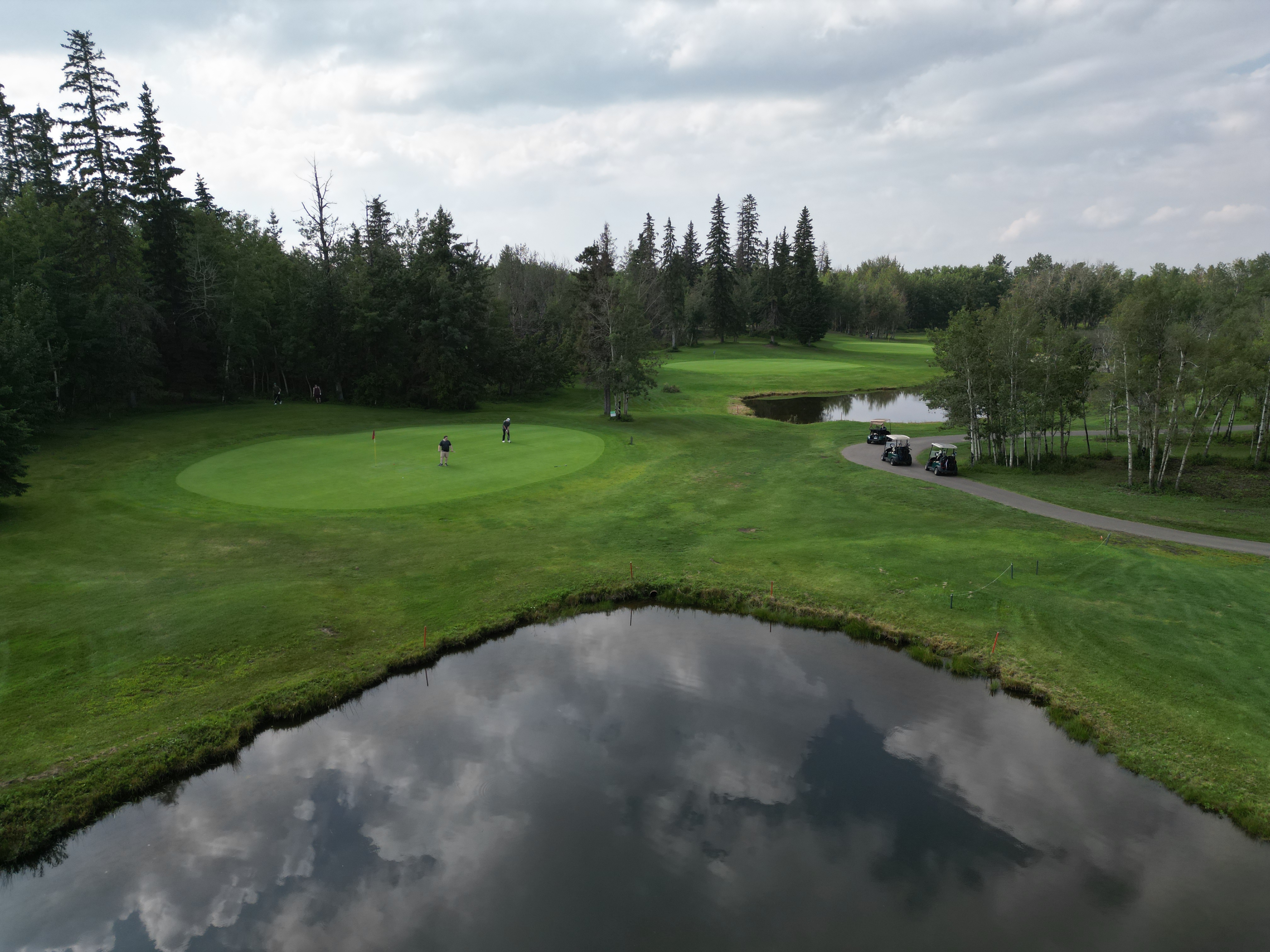 Aerial view of Edmonton Springs Golf Course