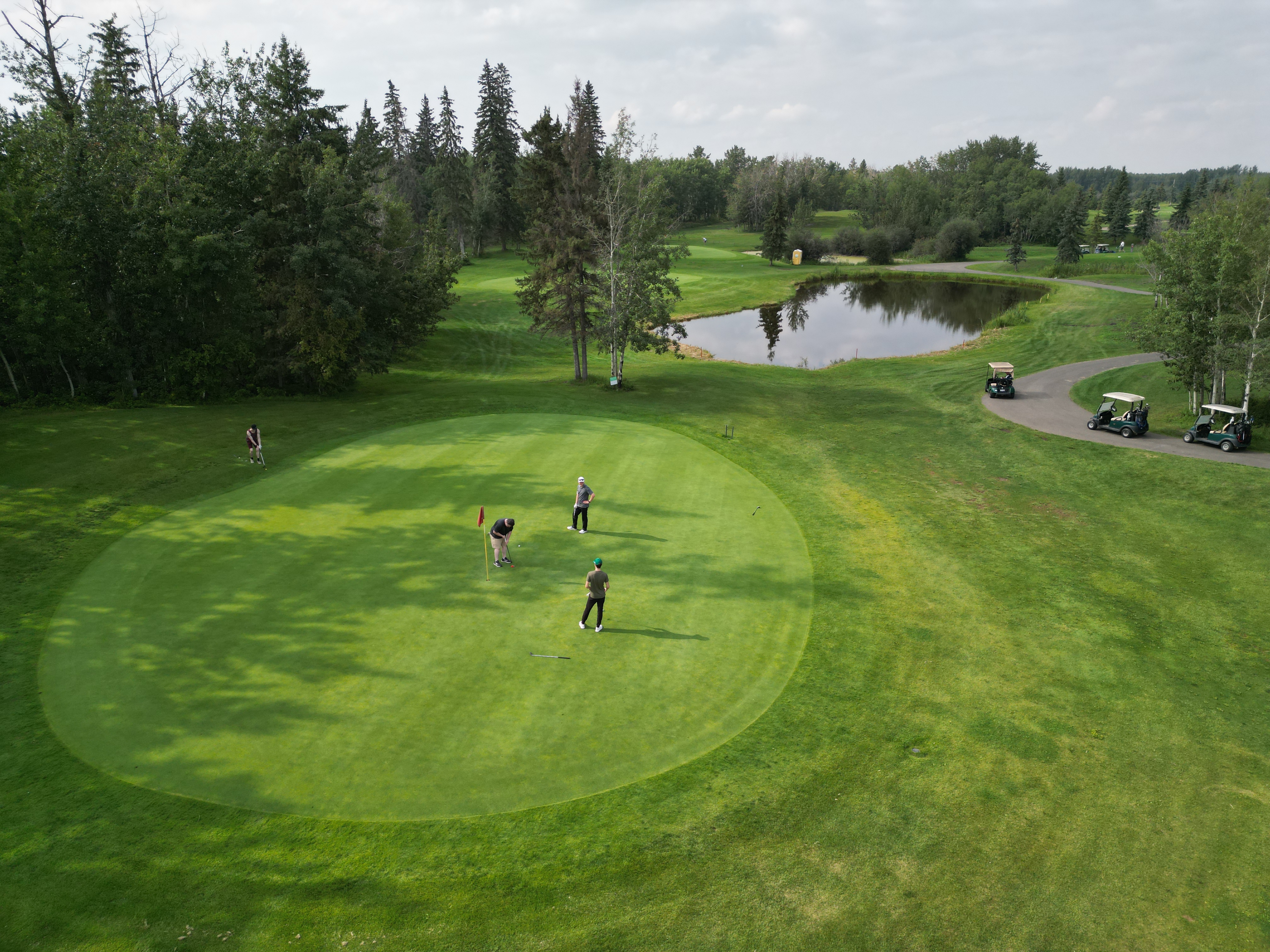 Aerial view of Edmonton Springs Golf Course