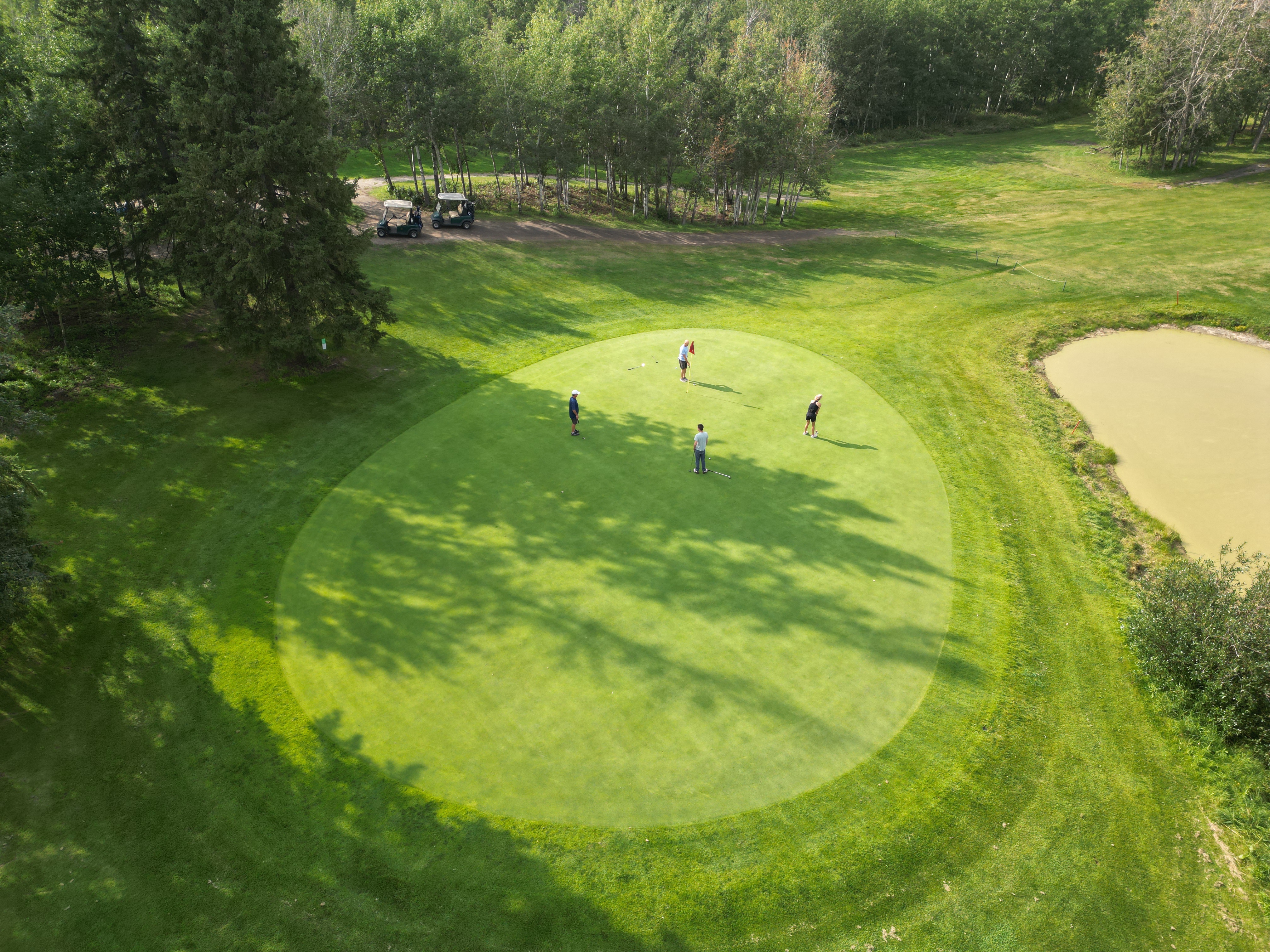 Aerial view of Edmonton Springs Golf Course
