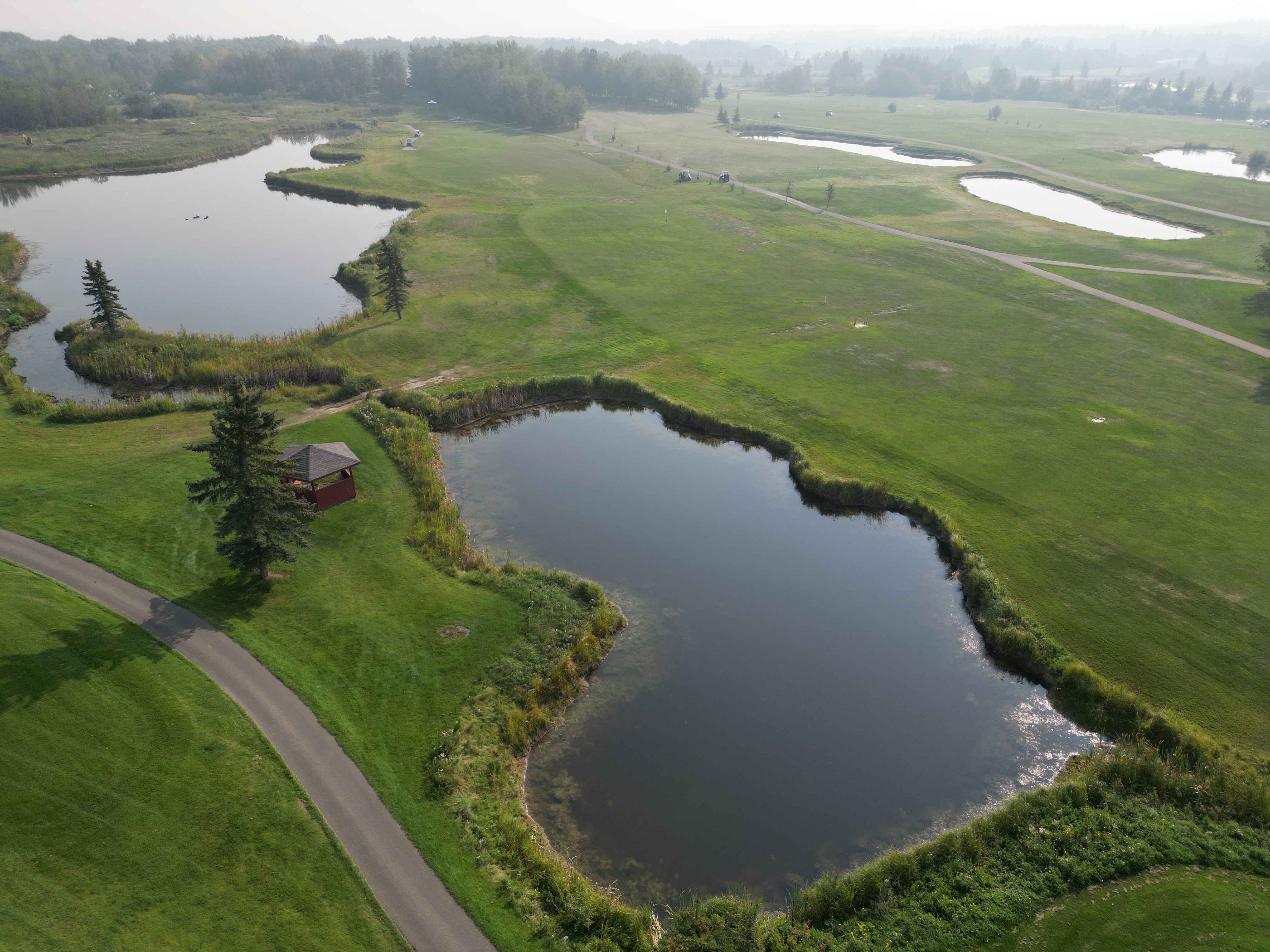 Aerial view of Edmonton Springs Golf Course