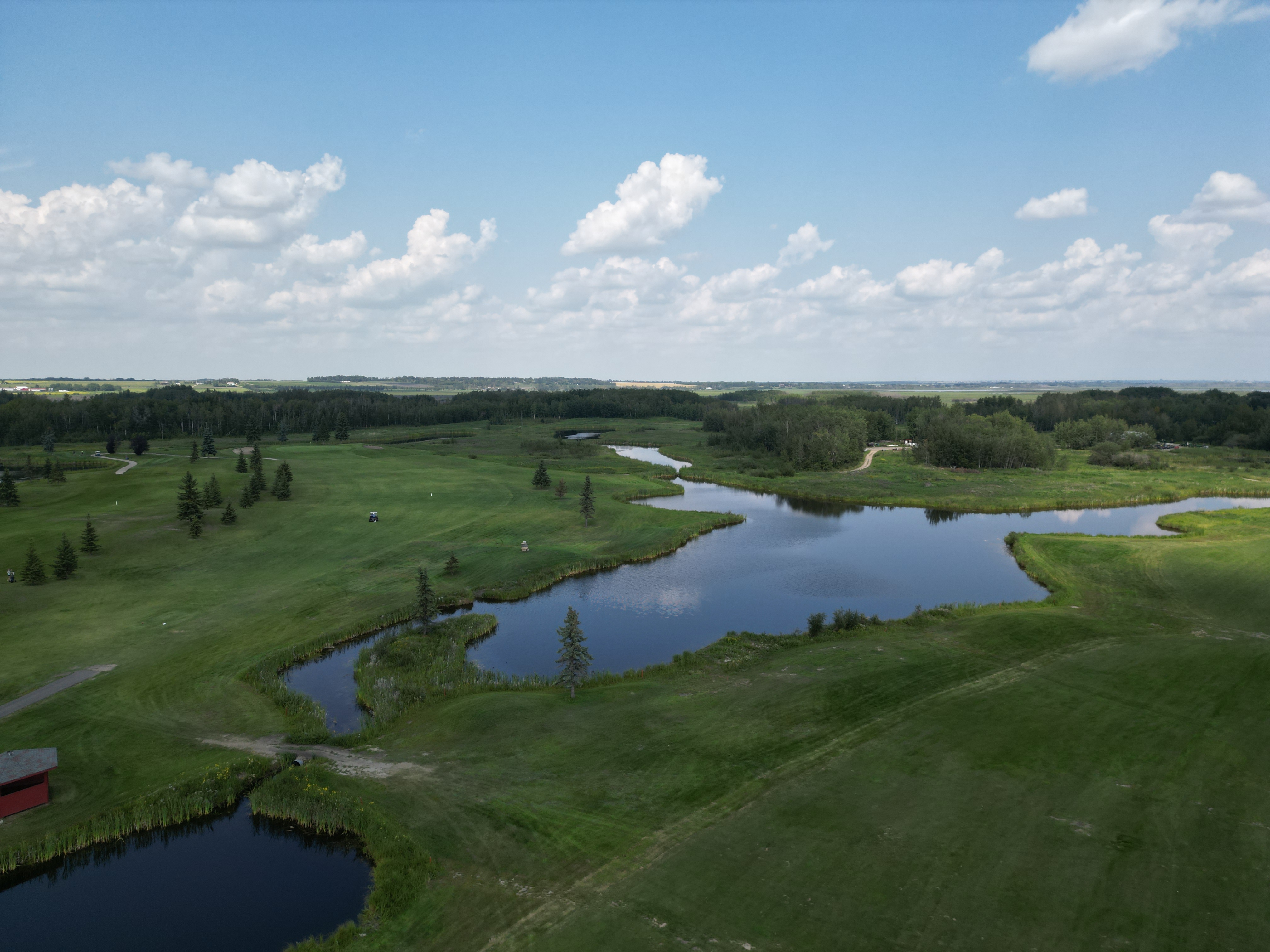 Aerial view of Edmonton Springs Golf Course