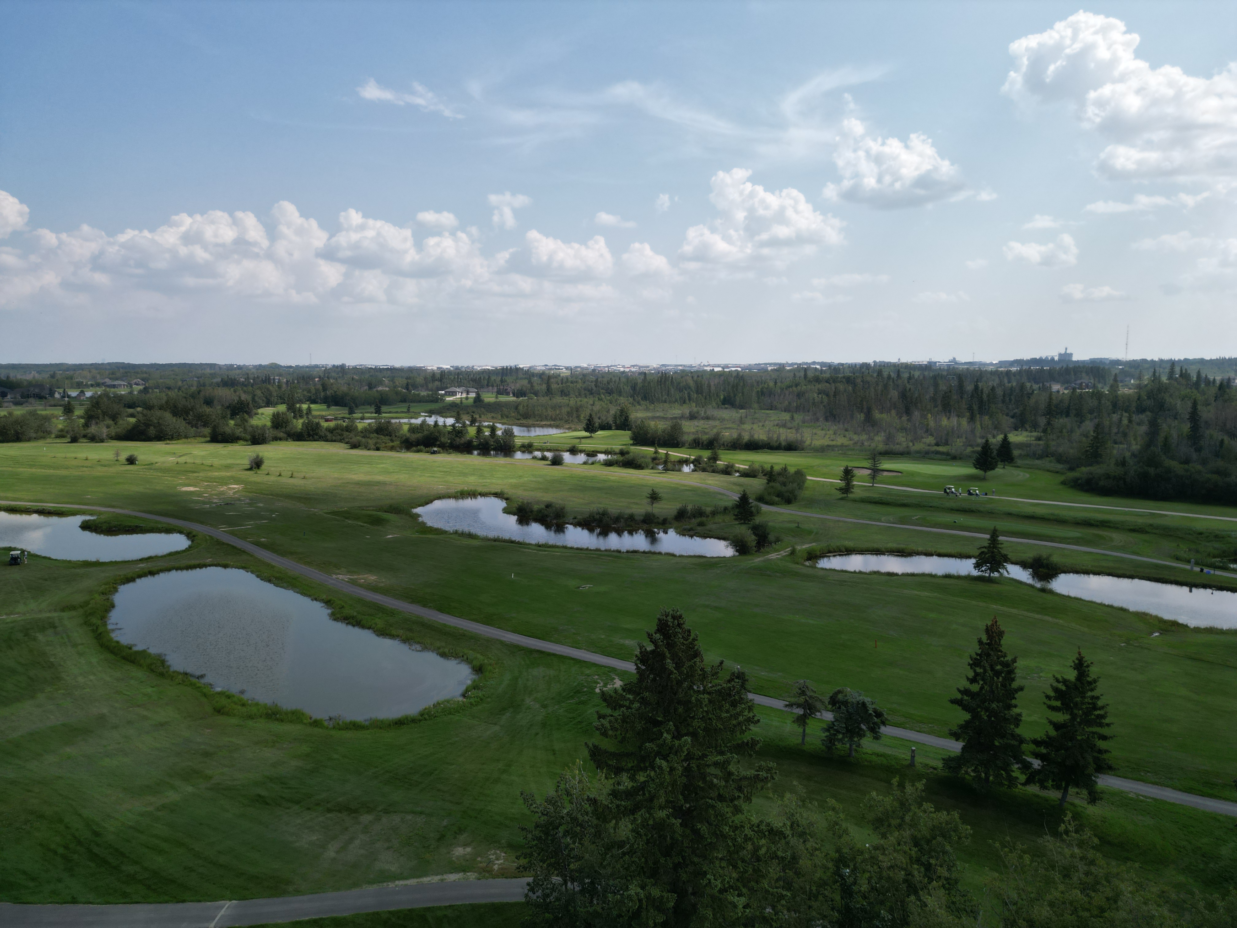 Aerial view of Edmonton Springs Golf Course