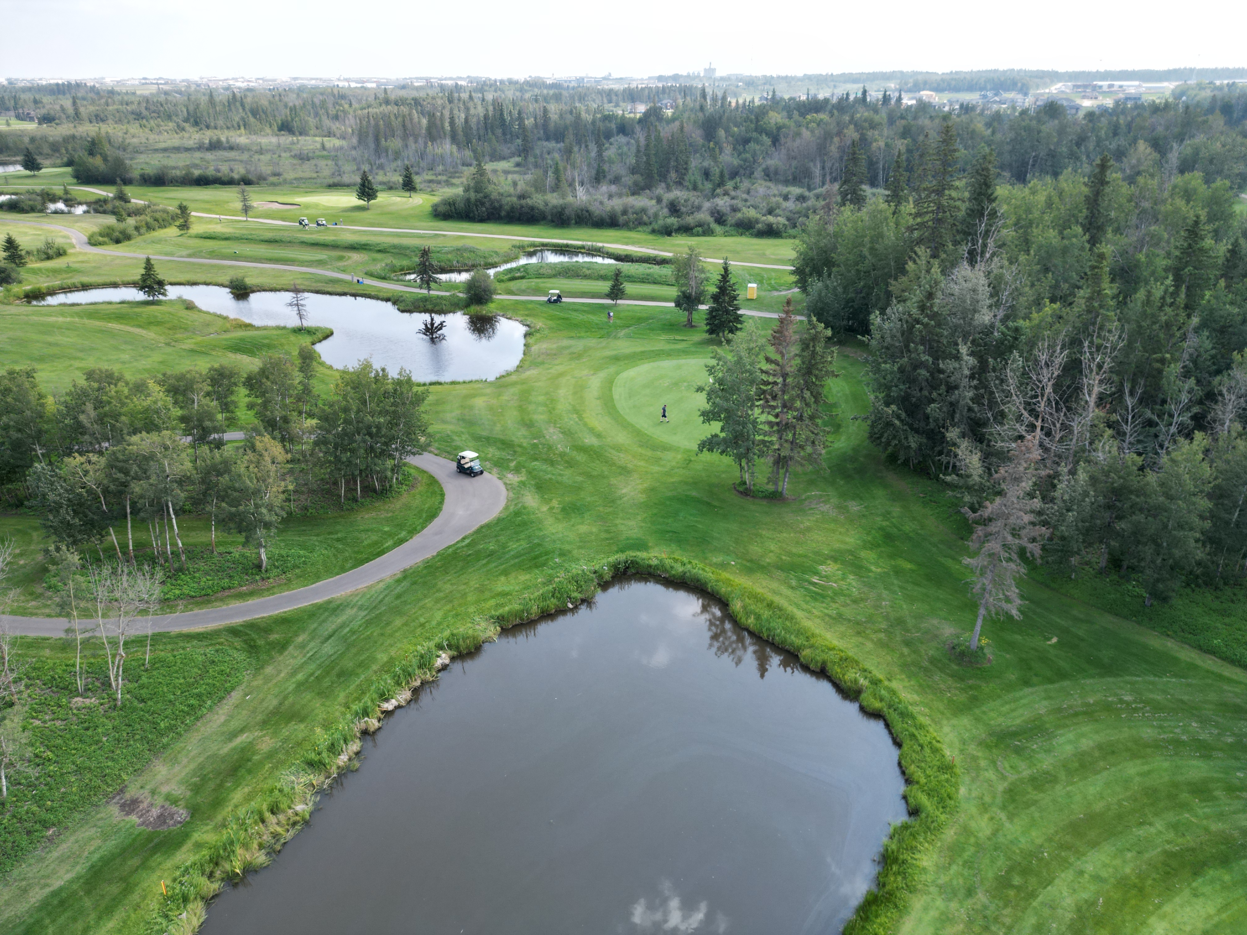 Aerial view of Edmonton Springs Golf Course