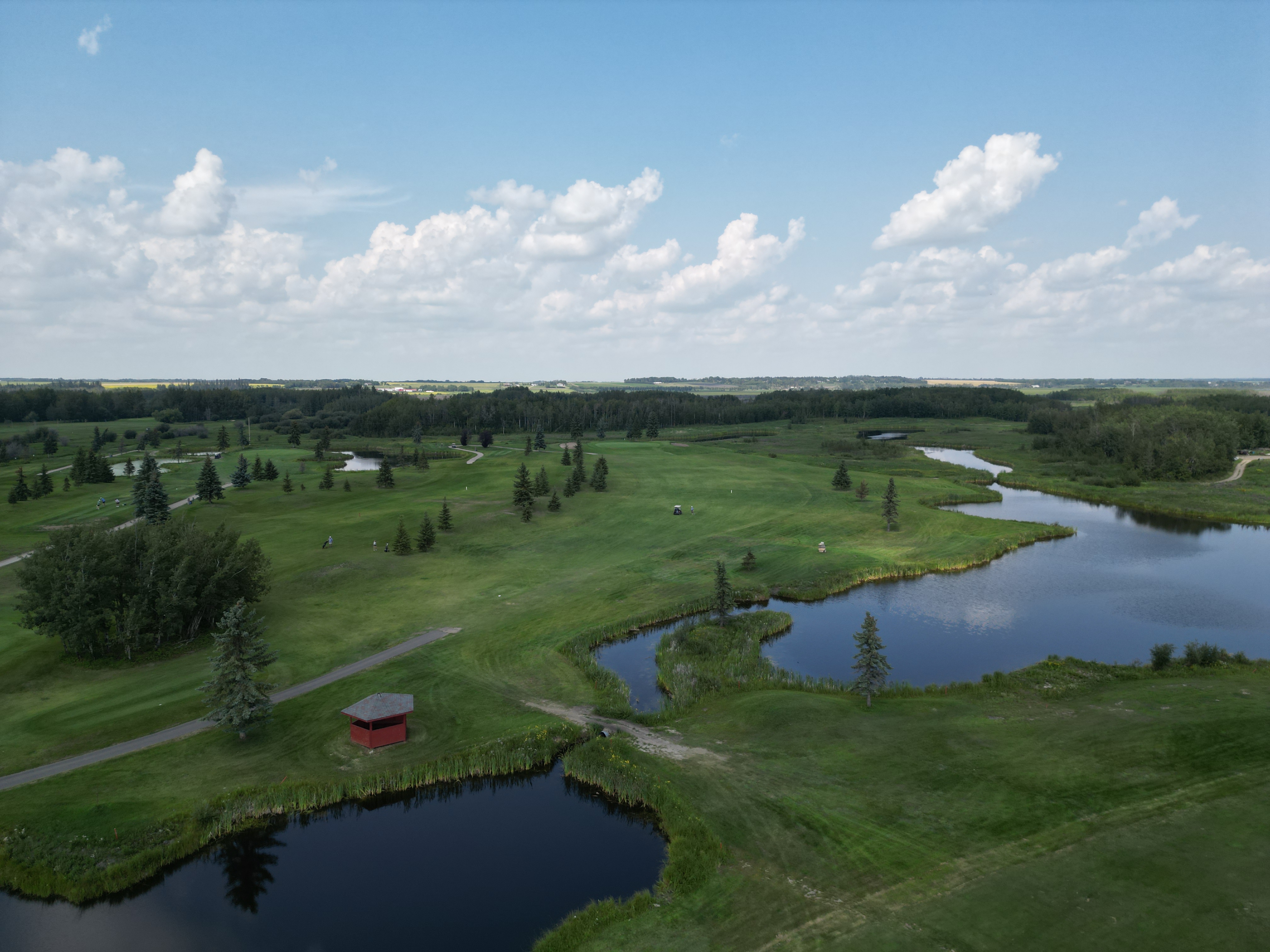 Aerial view of Edmonton Springs Golf Course