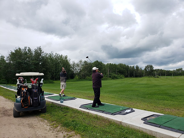 Driving range at Edmonton Springs Golf Course